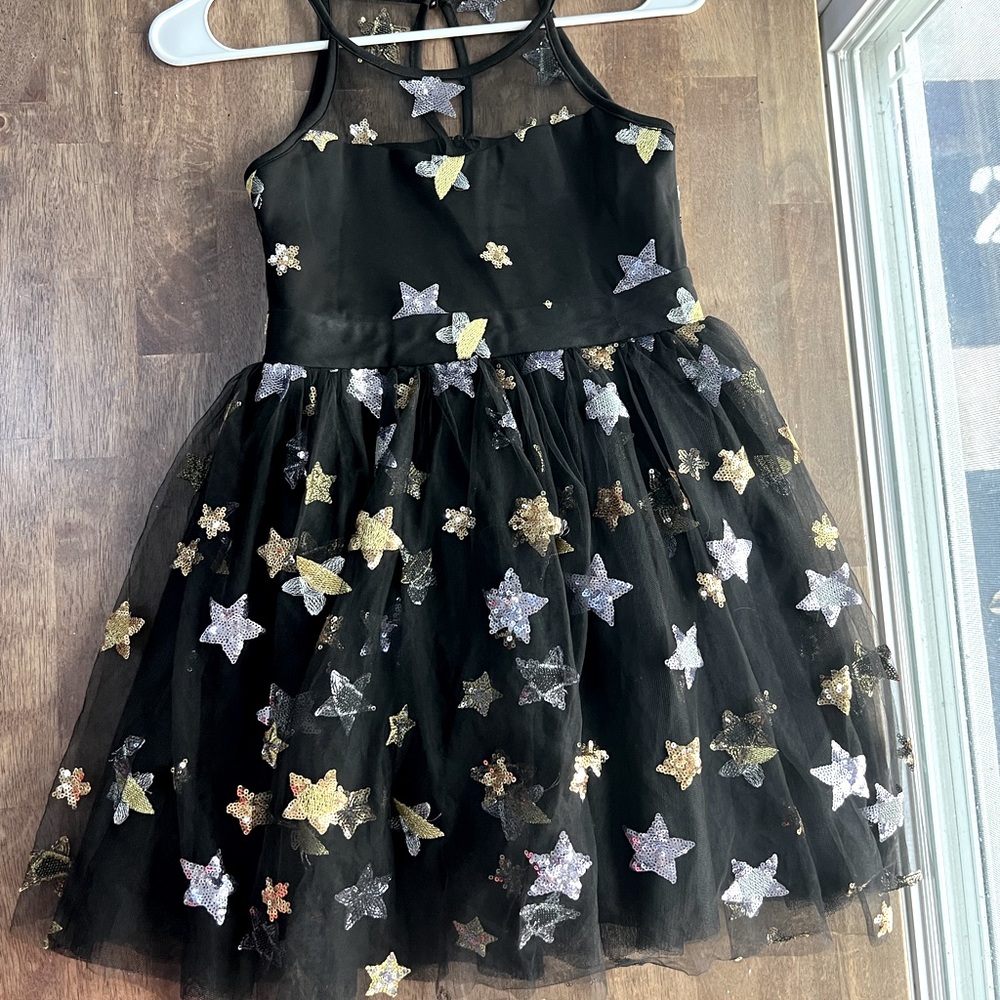 honey and rosie star sequin dress, girls size 10